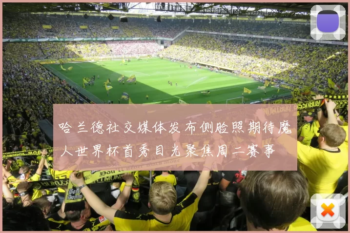 哈兰德社交媒体发布侧脸照期待魔人世界杯首秀目光聚焦周二赛事